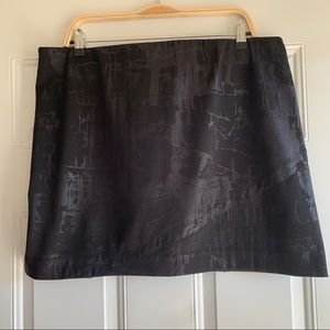 Simply Vera Knit Abstract Print Mini Skirt - XLg.